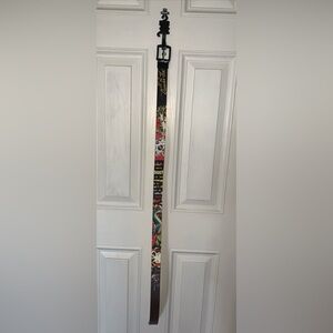 Ed Hardy Men's Reversible Belt Tattoo Dragon Skull Y2K Streetwear Size 42